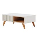 Ver imagem 6 de Mesa de Centro para Sala de Estar 01 Nicho Delta C04 Freijó Off White - Lyam Decor