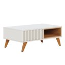 Ver imagem 2 de Mesa de Centro para Sala de Estar 01 Nicho Delta C04 Freijó Off White - Lyam Decor