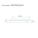 Ver imagem 3 de Kit 4 Prateleiras Porta Quadros 40 X 10cm Azul Suporte Invisível