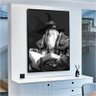 Quadro Arquétipo do Mago Preto e Branco:120x80 cm/PRETA - 3