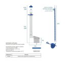 Ver imagem 2 de Mecanismo de Saida para Caixa Acoplada Universal Blukit