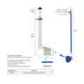 Mecanismo de Saida para Caixa Acoplada Universal Blukit - 2