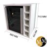 Adega Suporte Frigobar Armário Nicho Decoração 100% MDF - 2
