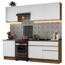 Ver imagem 3 de Armário de Cozinha Completa 240cm Rustic/Branco Glamy Madesa 08