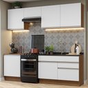 Ver imagem 1 de Armário de Cozinha Completa 240cm Rustic/Branco Glamy Madesa 08