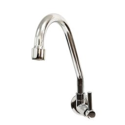 torneira cozinha parede metal cromado bica 1/4 volta c62 - 1