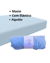 Ver imagem 4 de Lençol Avulso Malha Liso com Elástico Berço Americano Malha Hipoalergenico 160x98x12cm