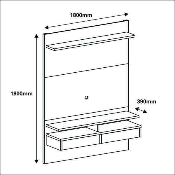 Home Suspenso Smart 180cm Branco - 2