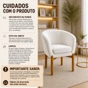 Ver imagem 5 de Poltrona Base Fixa Madeira Eucalipto Afrodite