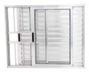 Ver imagem 1 de Janela de Alumínio Brilhante Veneziana 3 Folhas 100 x 120 Linha 25 com Grade