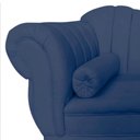 Ver mais imagens de Recamier Decorativo Divã Amsterdã 187cm Lado Direito Veludo Azul Marinho
