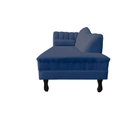 Ver imagem 5 de Recamier Decorativo Divã Amsterdã 187cm Lado Direito Veludo Azul Marinho