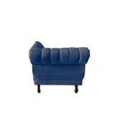Ver imagem 7 de Recamier Decorativo Divã Amsterdã 187cm Lado Direito Veludo Azul Marinho