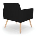 Ver imagem 5 de Kit 2 Poltronas Viena Gomada Linho Pés Palito Natural - D’Rossi A79 Preto