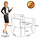 Ver imagem 7 de Kit 2 Poltronas Viena Gomada Linho Pés Palito Natural - D’Rossi A79 Preto