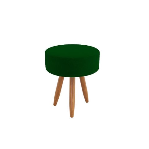 Puff Redondo Moderno Conforto Decoração Sala Escritório Cor:verde