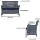 Ver mais imagens de 1 Sofá Área Externa Igapó Alumínio Fendi Corda Náutica E10 Prata