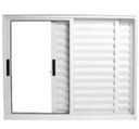 Ver imagem 1 de Janela de Alumínio Branco Veneziana 3 Folhas 100 x 150 Linha 25 sem Grade