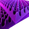 Kit 8 Espumas Acústica Caixa de Ovo 2 Metros Quadrados Roxa - 1