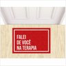 Tapete Falei na Terapia de Você! Cor Vermeho. - 1