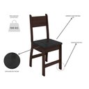 Ver imagem 3 de Kit 2 Cadeiras para Sala de Jantar Milano Fosco - Amêndoa / Preto -poliman