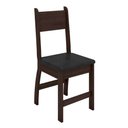 Ver imagem 1 de Kit 2 Cadeiras para Sala de Jantar Milano Fosco - Amêndoa / Preto -poliman