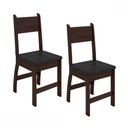 Ver imagem 2 de Kit 2 Cadeiras para Sala de Jantar Milano Fosco - Amêndoa / Preto -poliman