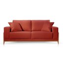 Ver imagem 2 de Sofá Verona Molas Ensacadas Braço 20cm Veludo 2,50m:Vermelho