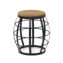 Ver imagem 2 de Banqueta de Metal e Assento Estofado Seat Garden - Iaza Moveis