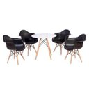 Ver imagem 2 de Kit 2 Cadeiras Ohome com Braço - Estilo Charles Eames Eiffel - Preto