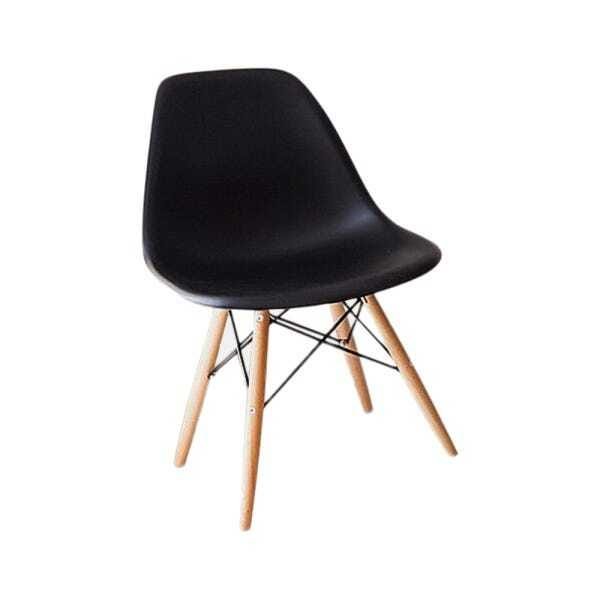 2 Cadeiras Ohome - Estilo Charles Eames Eiffel - Preto Fosco - 6