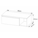 Ver imagem 2 de Bancada de Banheiro Suspenso Bn3601 1 Porta Cor Branco - Tecno Mobili
