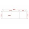 Bancada de Banheiro Suspenso Bn3601 1 Porta Cor Branco - Tecno Mobili - 3