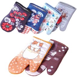 Luva de Cozinha para Forno e Fogão Estampada 17x30cm Sortidos - 1