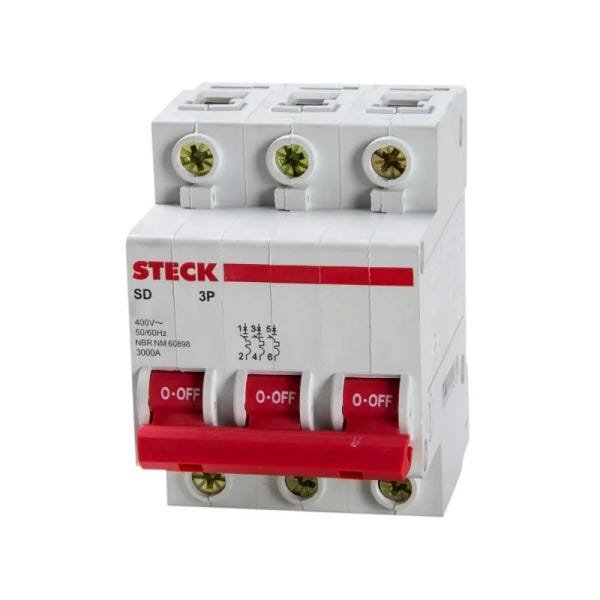 DISJUNTOR C10A DIN 3P STECK - 2