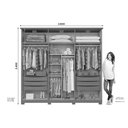 Ver imagem 3 de Guarda Roupa Casal Leblon 06 Portas Cinamomo Henn