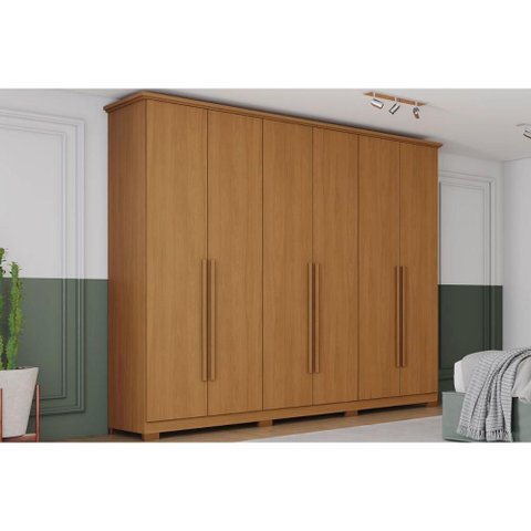 Guarda Roupa Casal Leblon 06 Portas Cinamomo Henn