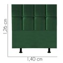 Ver imagem 3 de Cabeceira Poliana Cama Box Casal 140 Cm Suede Verde