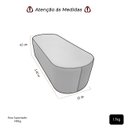Ver imagem 6 de Puff Michael Orgânico Oval Curvo Redondo para Sala Confortável e Reforçado Bouclé