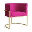 Ver imagem 1 de Poltrona Luana Decorativa Veludo Cores - DS Estofados - Pink