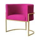 Ver imagem 3 de Poltrona Luana Decorativa Veludo Cores - DS Estofados - Pink