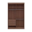 Ver imagem 5 de Guarda-Roupa Solteiro MDF 4 Portas 3 Gavetas Fenix