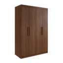 Ver imagem 2 de Guarda-Roupa Solteiro MDF 4 Portas 3 Gavetas Fenix