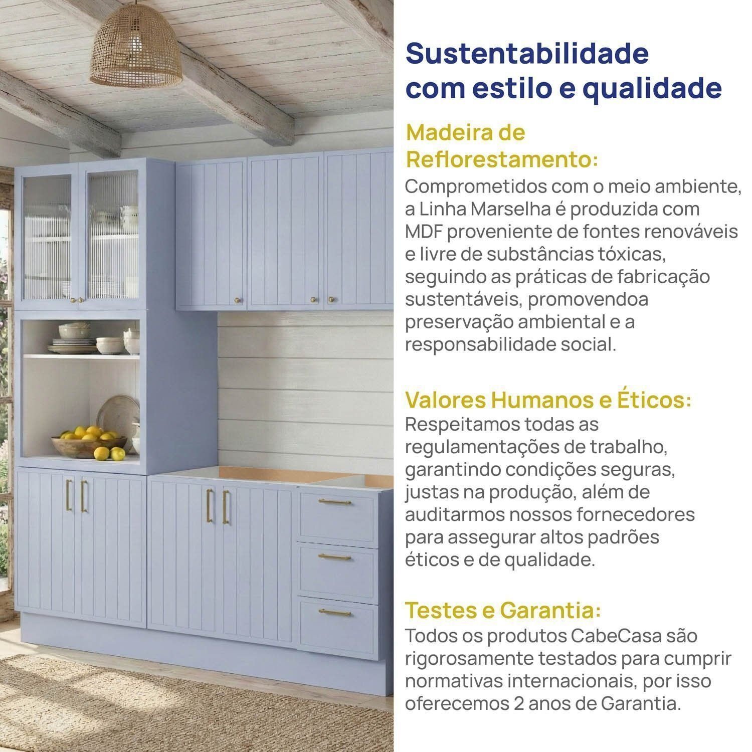 nrmiページ Lavanderia Modulada 3 Peças 1 Aéreo 1 Balcão sem Tampo 1 Nicho
