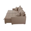 Ver imagem 5 de Sofá Cama Flora 02 Módulos de 80cm Br 15cm Meu Sofá Online A226 Linho Bege