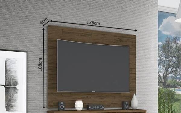 Painel para TV Drovo 136cm Rustico - 2