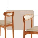 Ver imagem 3 de Conjunto com 2 Cadeira de Jantar Noronha Premium Moderna Mobília