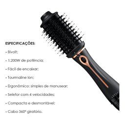 Escova Secadora Trend Style 4x1 Bivolt 1200w Esc21 Elgin - 10