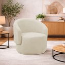 Ver imagem 1 de Poltrona Decorativa Sala de Estar Recepção Jasmine Suede Bege