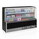Ver imagem 1 de Vitrine Refrigerada Universal 2 Placas Frias GPDA-175R PR Preta Linha Aurora Vidro Reto Gelopar
